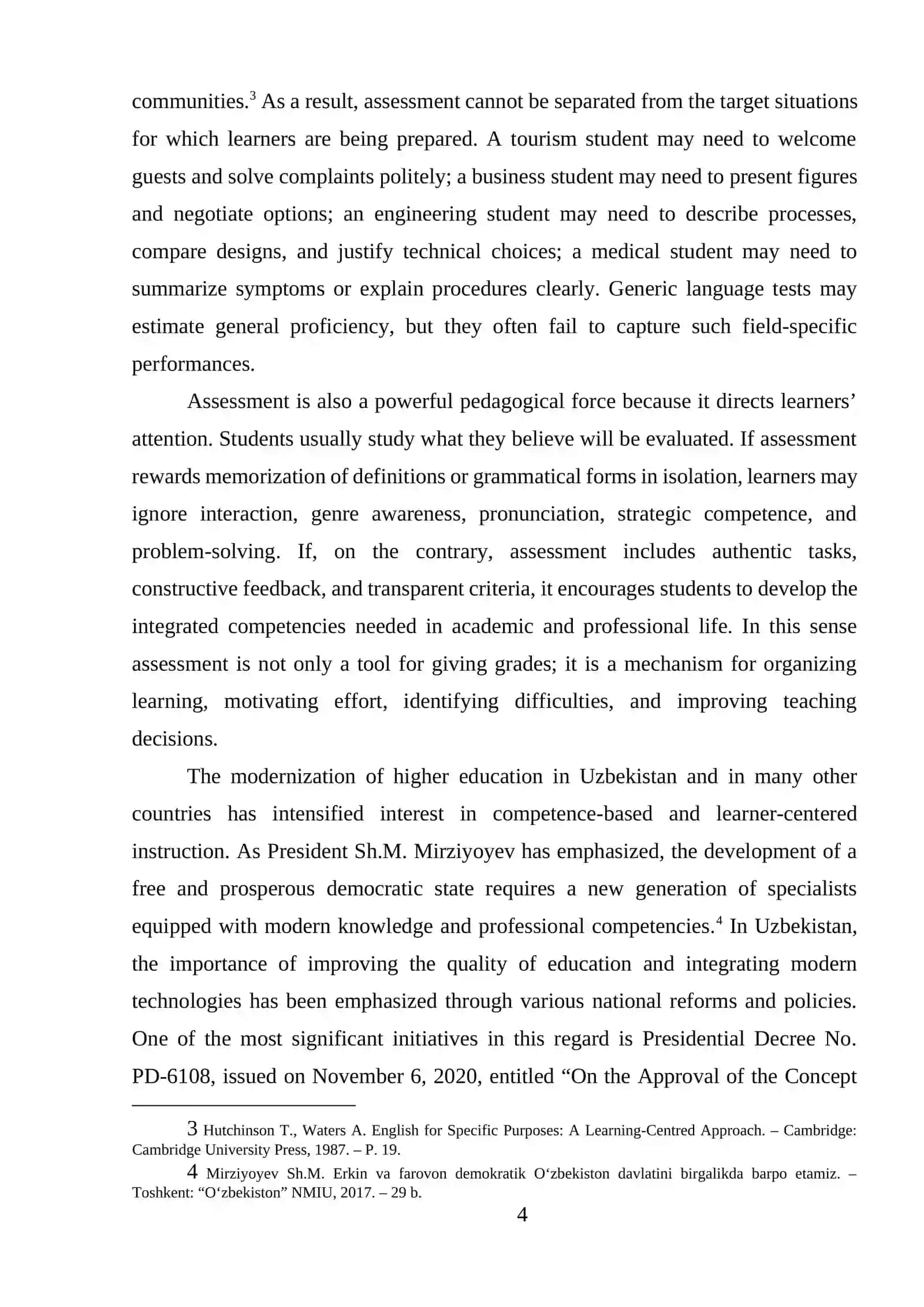 ASSESSMENT STRATEGIES IN ESP COURSES 4