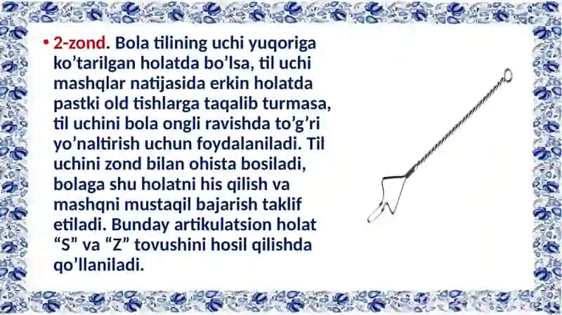 ZONDLAR yordamida tovush qo’yish 4