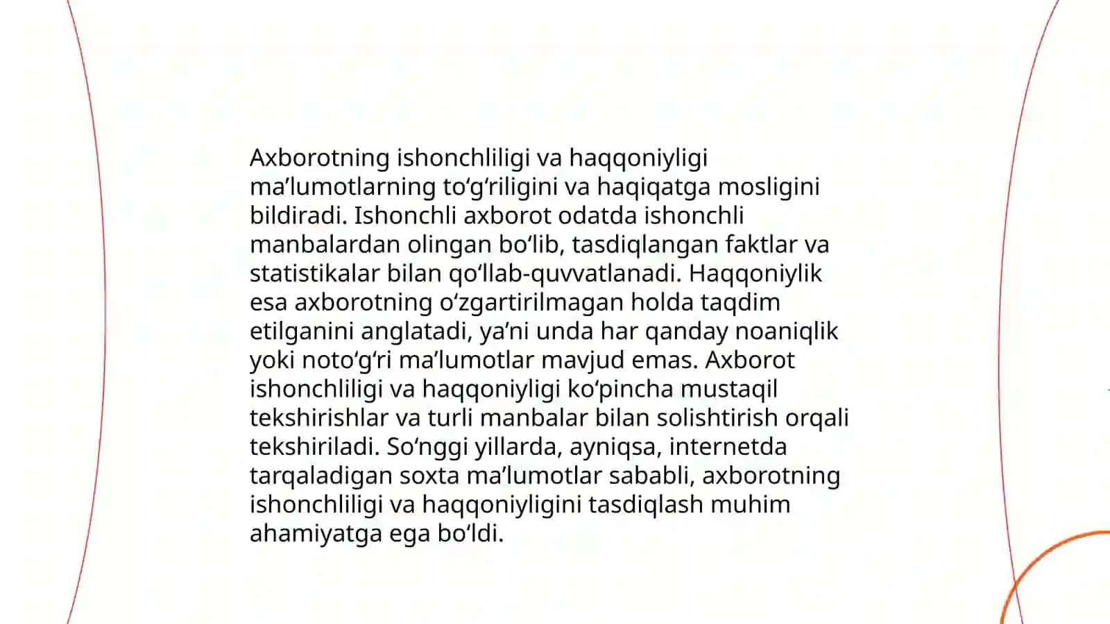 Ommaviy axborot vositalari va ularning jamiyatdagi o‘rni 4