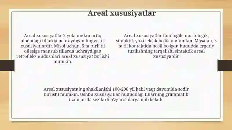 Areal lingvistika ob'ektlari 4