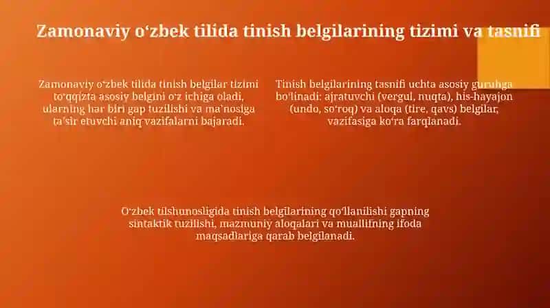 O'zbek tilida tinish belgilarining tarixi va rivojlanishi 4