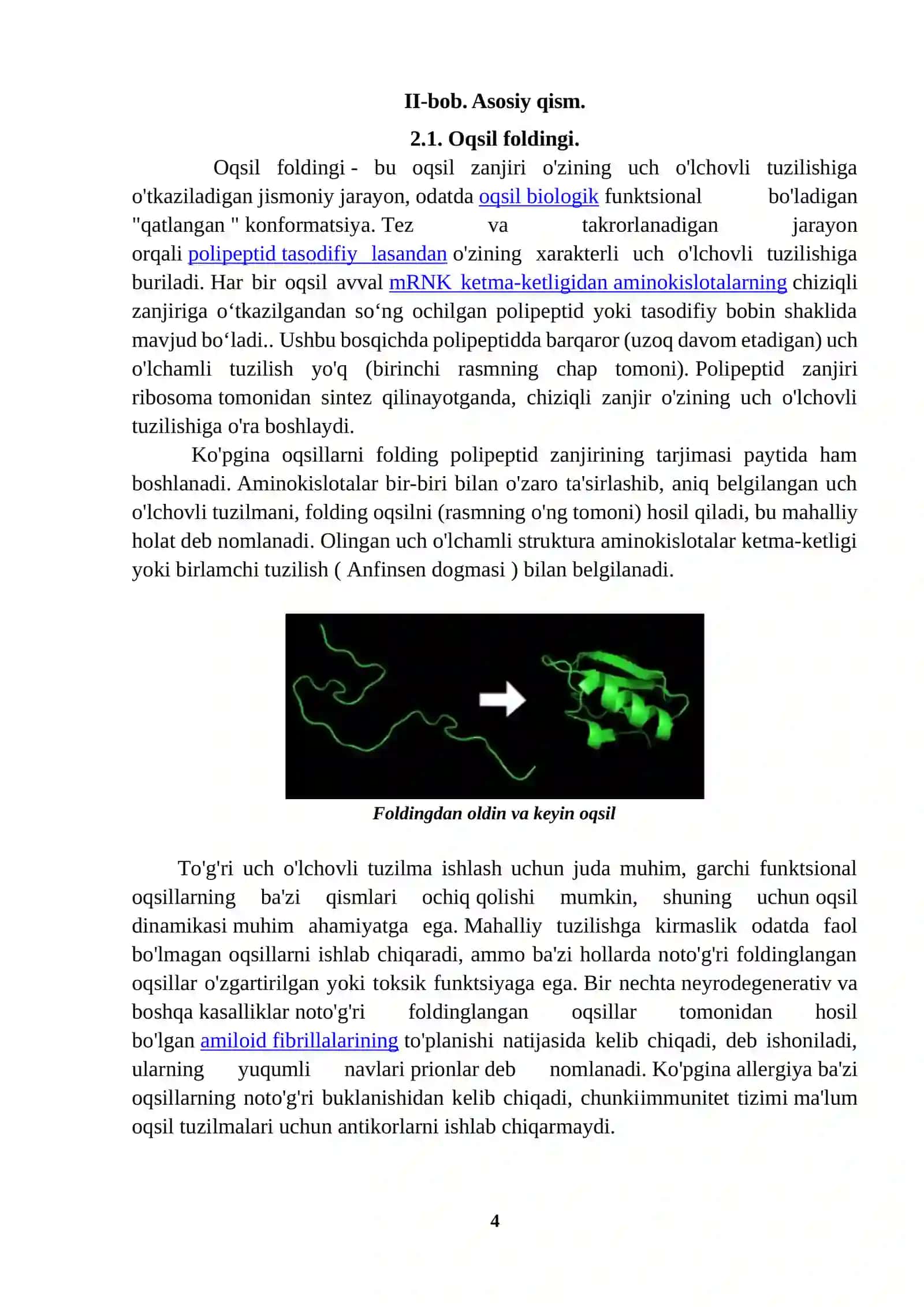 KURS ISHI: BARQARORLIK VA OQSILLAR FOLDING 4