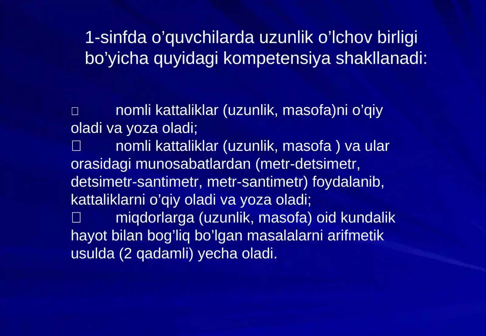 Miqdorlarni o’qitish metodikasi 4
