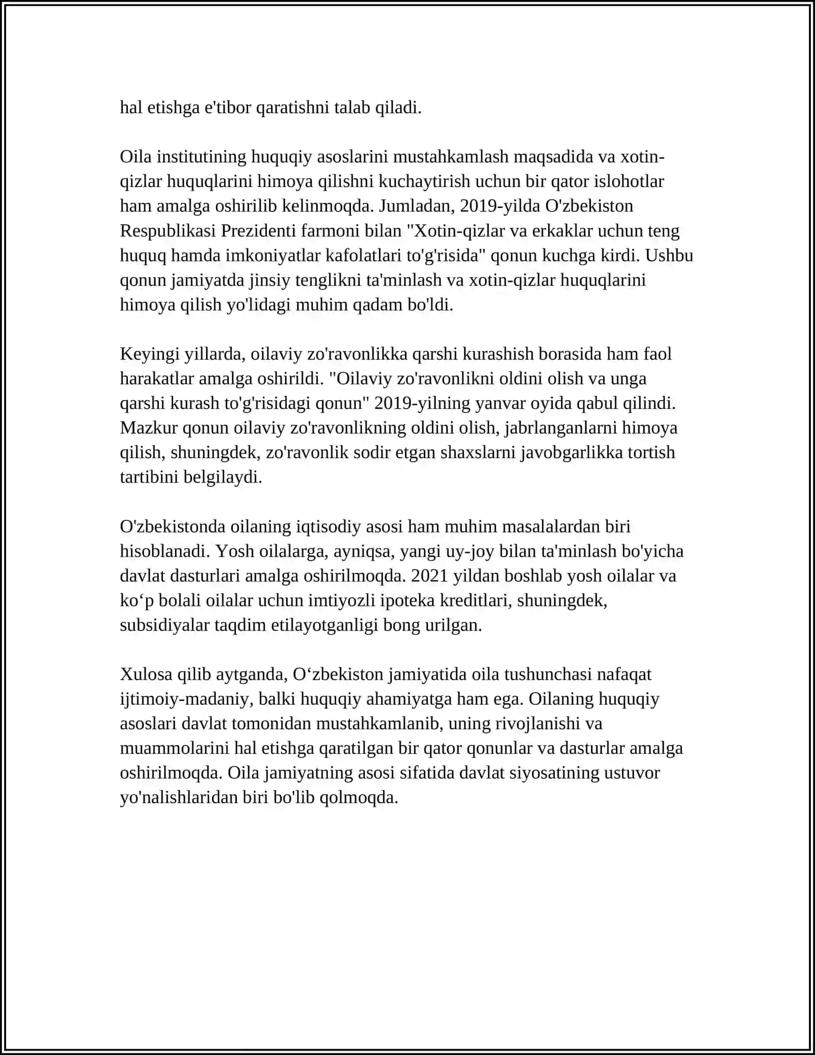 OILANING KANSTITUTSIYAVIY ASOSI 4