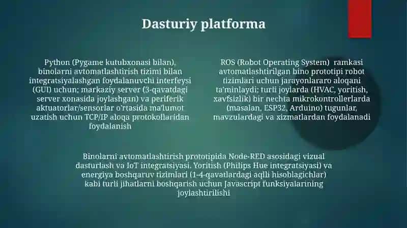 Avtomatlashtirilgan bino prototipini dasturlash 4