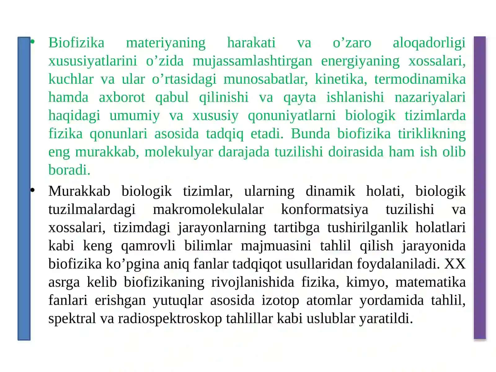 Biofizika faniga kirish 4