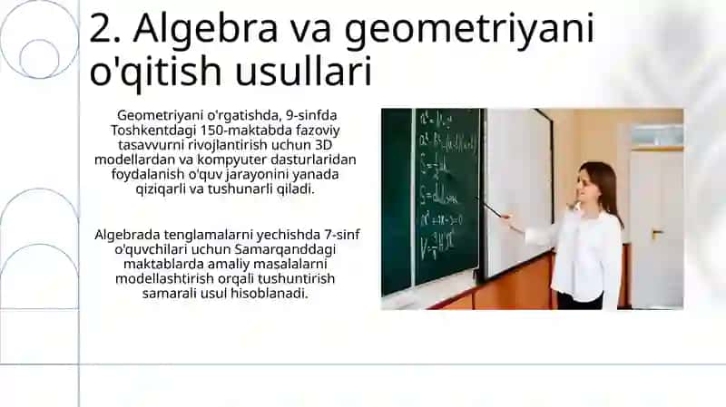Matematika oʻqitish metodikasi pretmiti 4