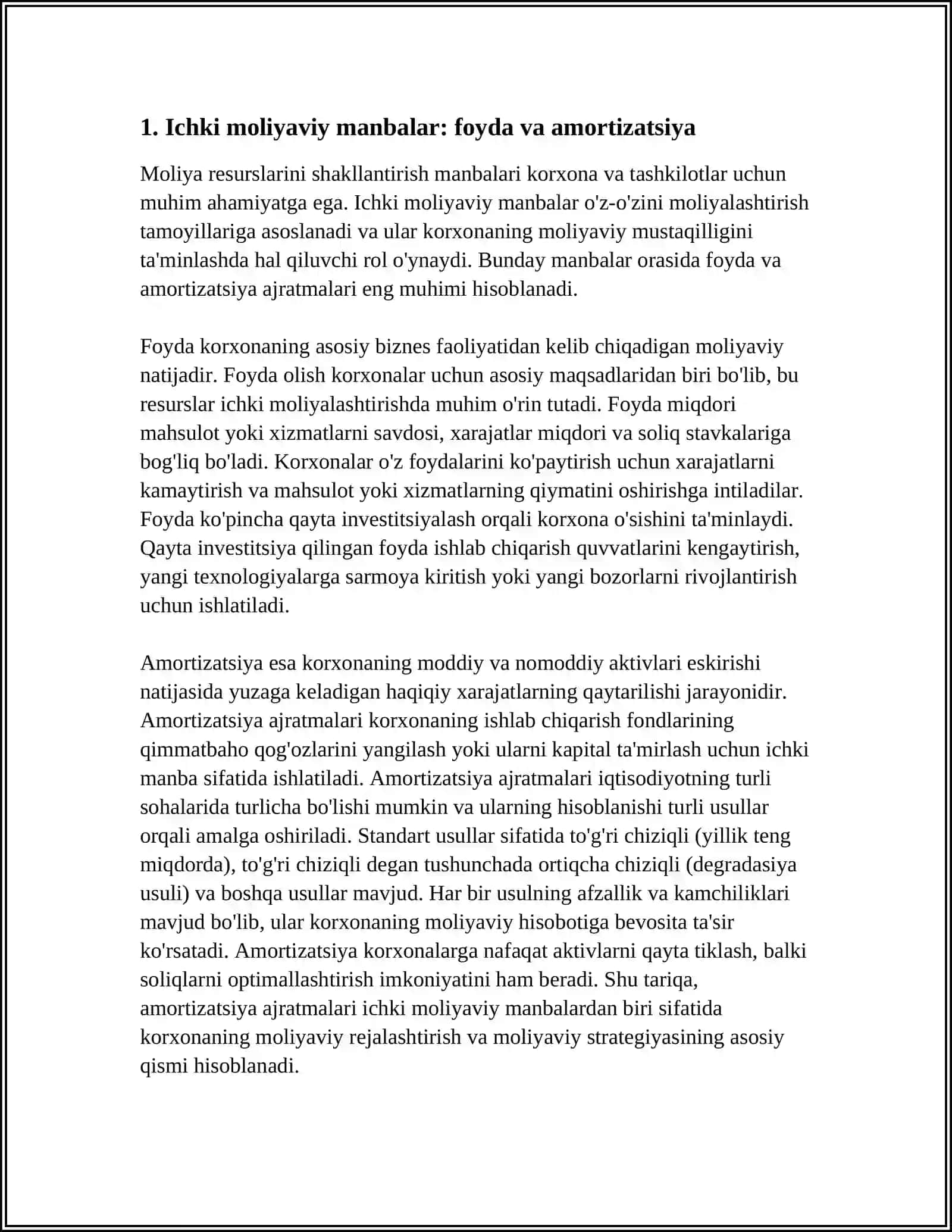 MOLIYAVIY RESURUSLARNI SHAKLLANTIRISH MANBALARI 4