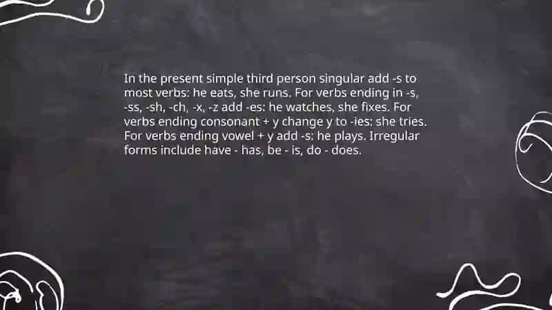 Present simple 4