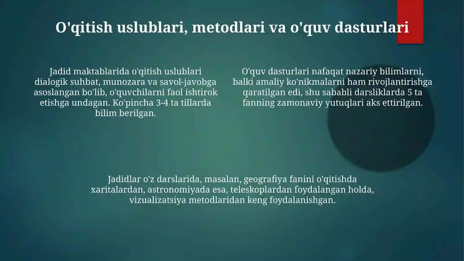 Jadid maktablari tabiiy fanlari 4