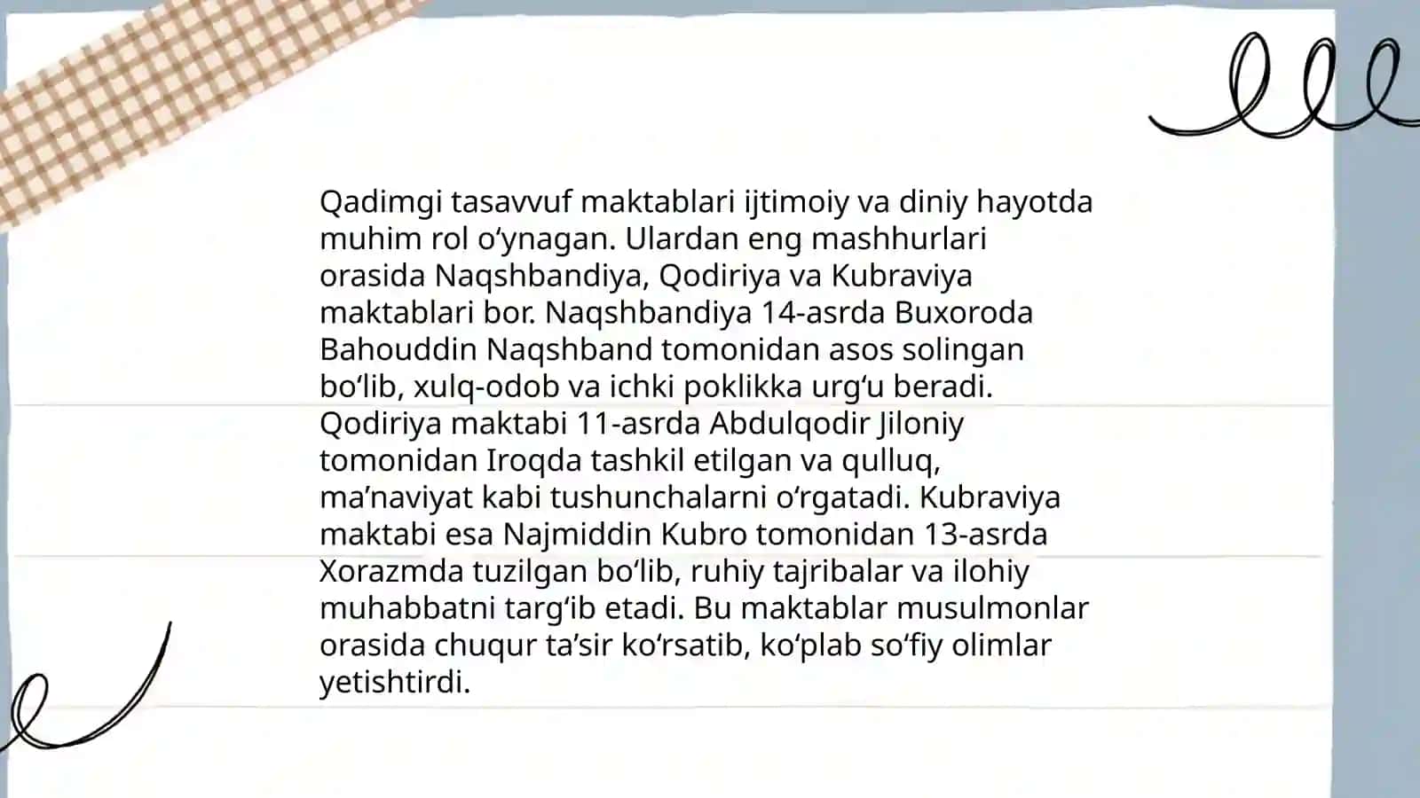 Tariqatlar va ularning oziga xos sxususiyatlari 4