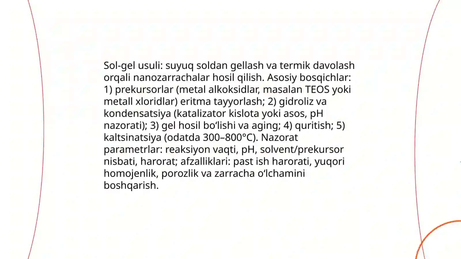 Nanomateriallarni tayyorlash usullari 4