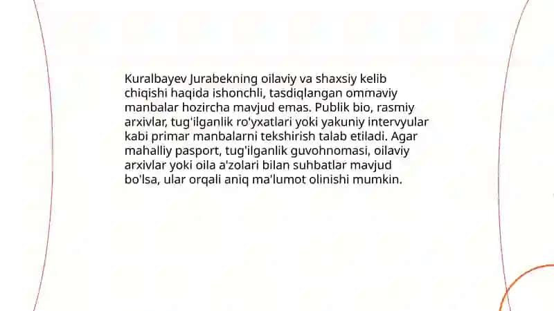 Kuralbayev Jurabekning hayoti va biografiyasi 4