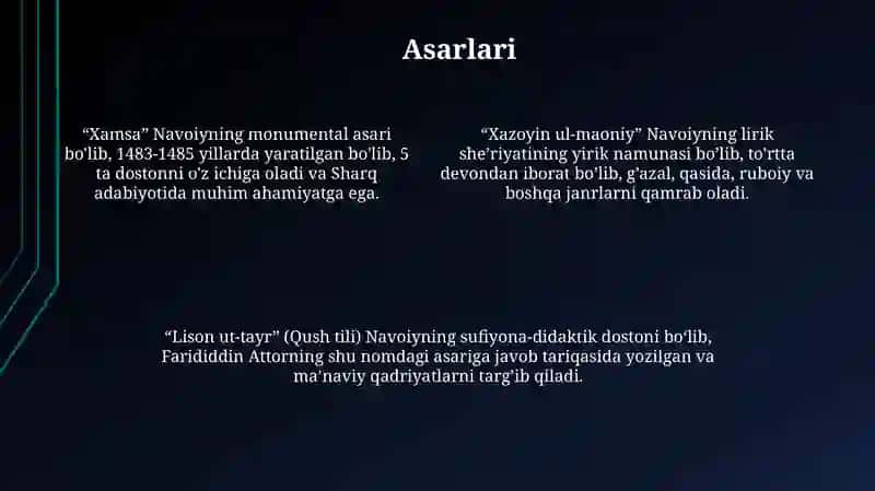 Alisher Navoiy: Hayoti va Ijodi 4