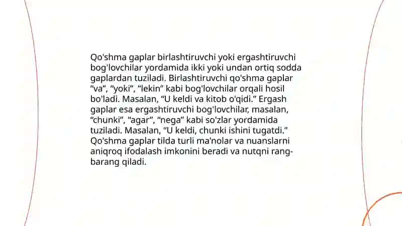 Qoʻshma gapning ta'rifi va tasnifi 4