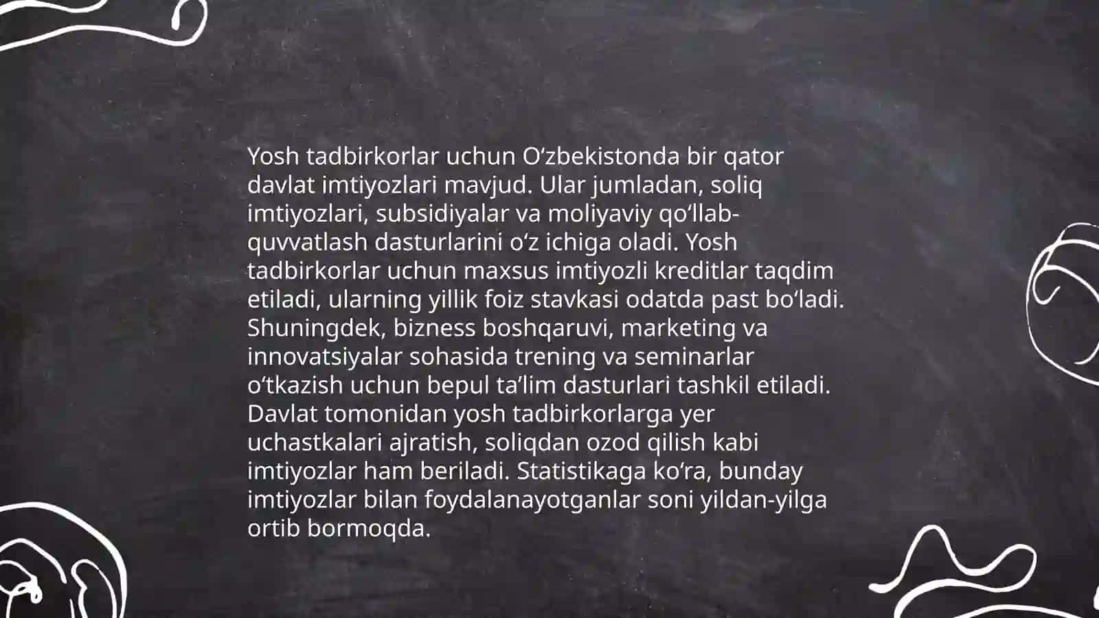 Yoshlarni ish bilan ta'minlash dasturlari 4