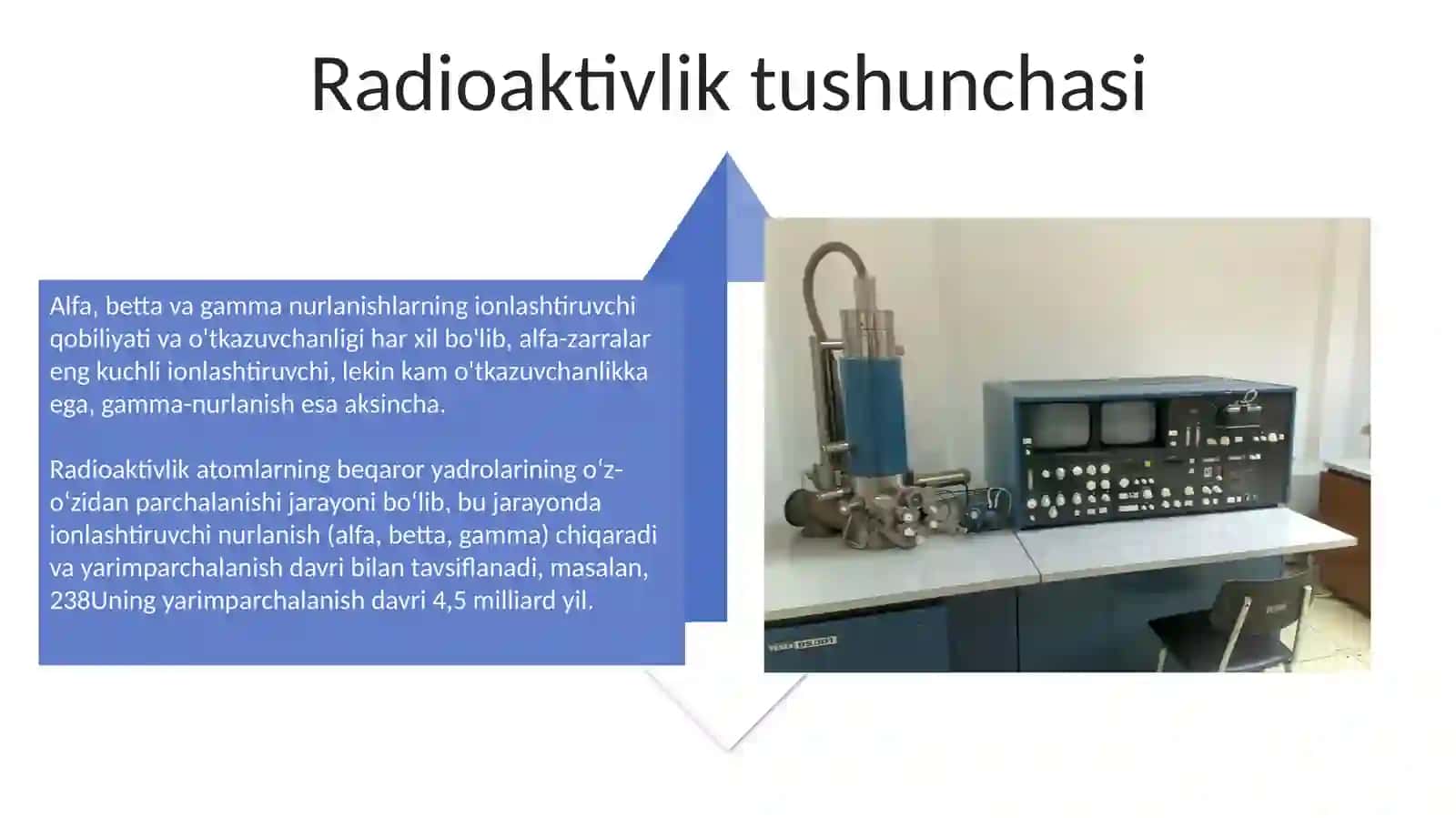 Radiokimyo. Tabiiy va sun'iy radiofaollik 4