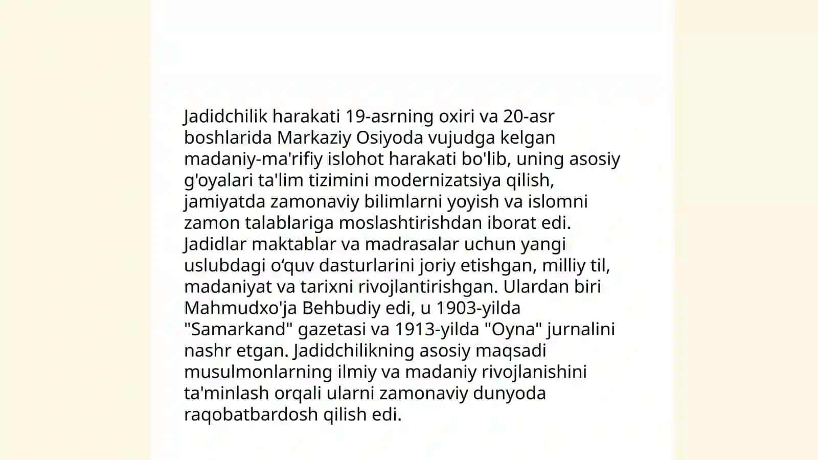 Turkiston o'lkasida jadidchilik harakati 4