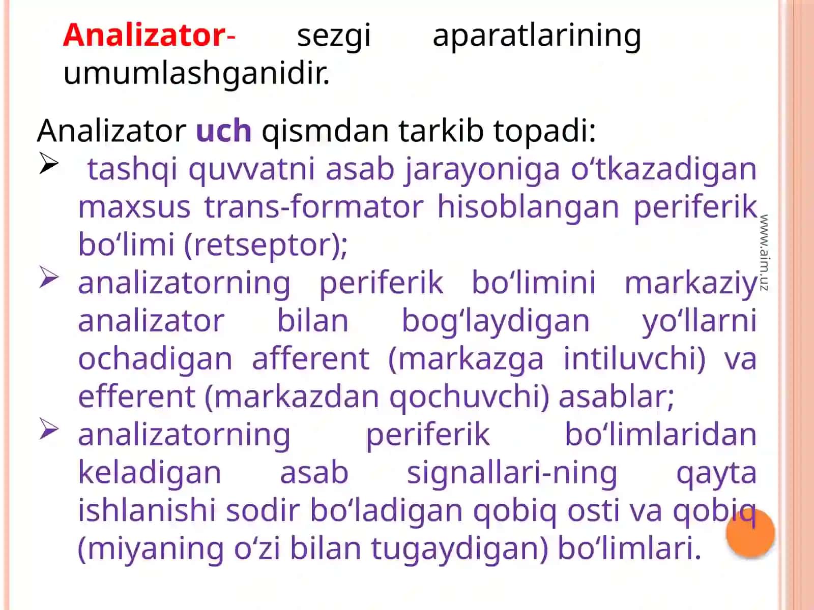 Sezgilarning tasnifi 4