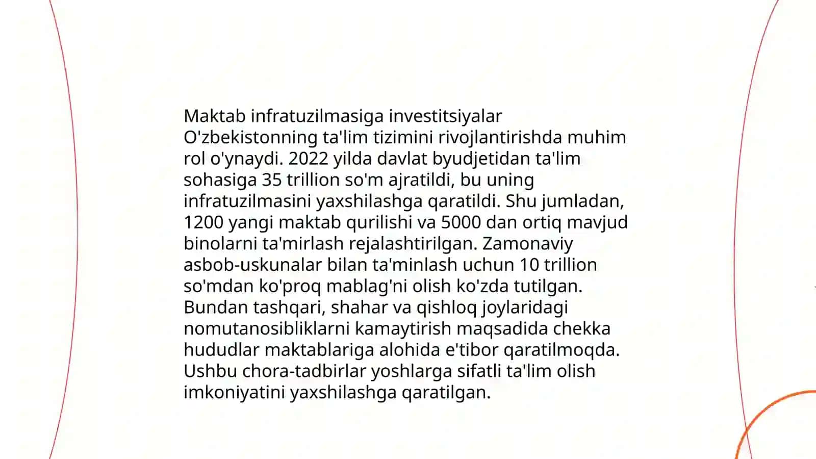 Tarbiya tizimida investitsiyalar 4