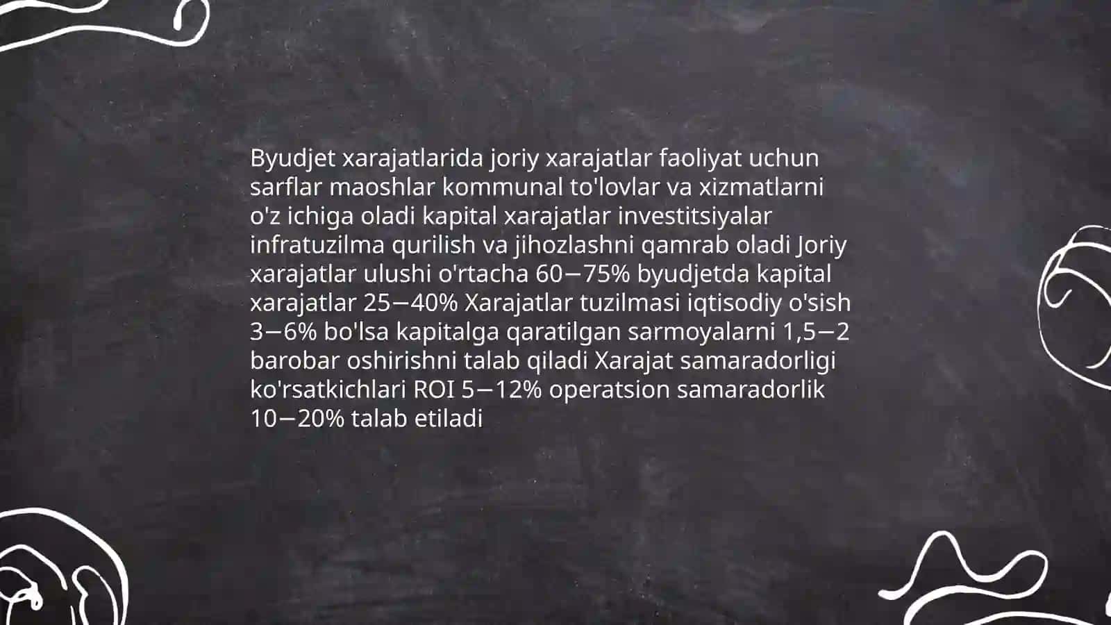 Daromad va buromadga oid iqtisodiy masalalar 4