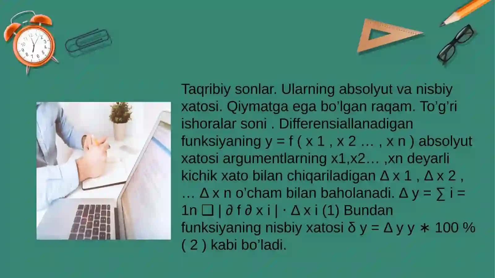 Absolyut va nisbiy xatoliklar 4