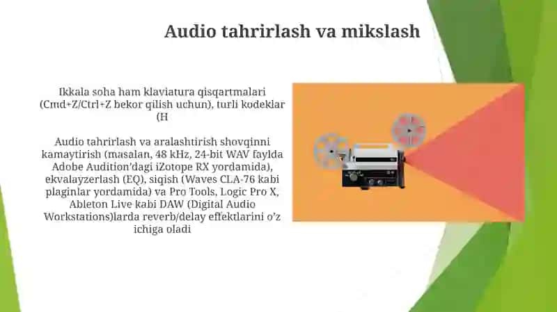 Video tasvirlar bilan ishlash asoslari 4