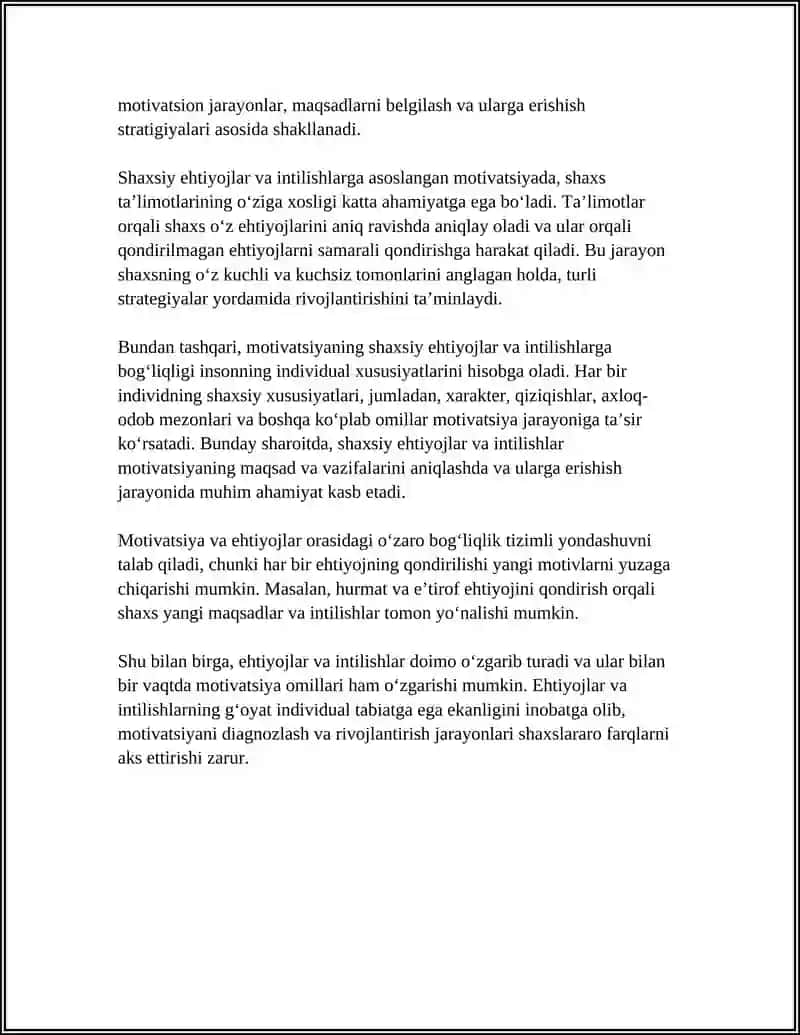 MOTIVATSIYANING INDIVIDUAL HUSUSIYATLARI 4