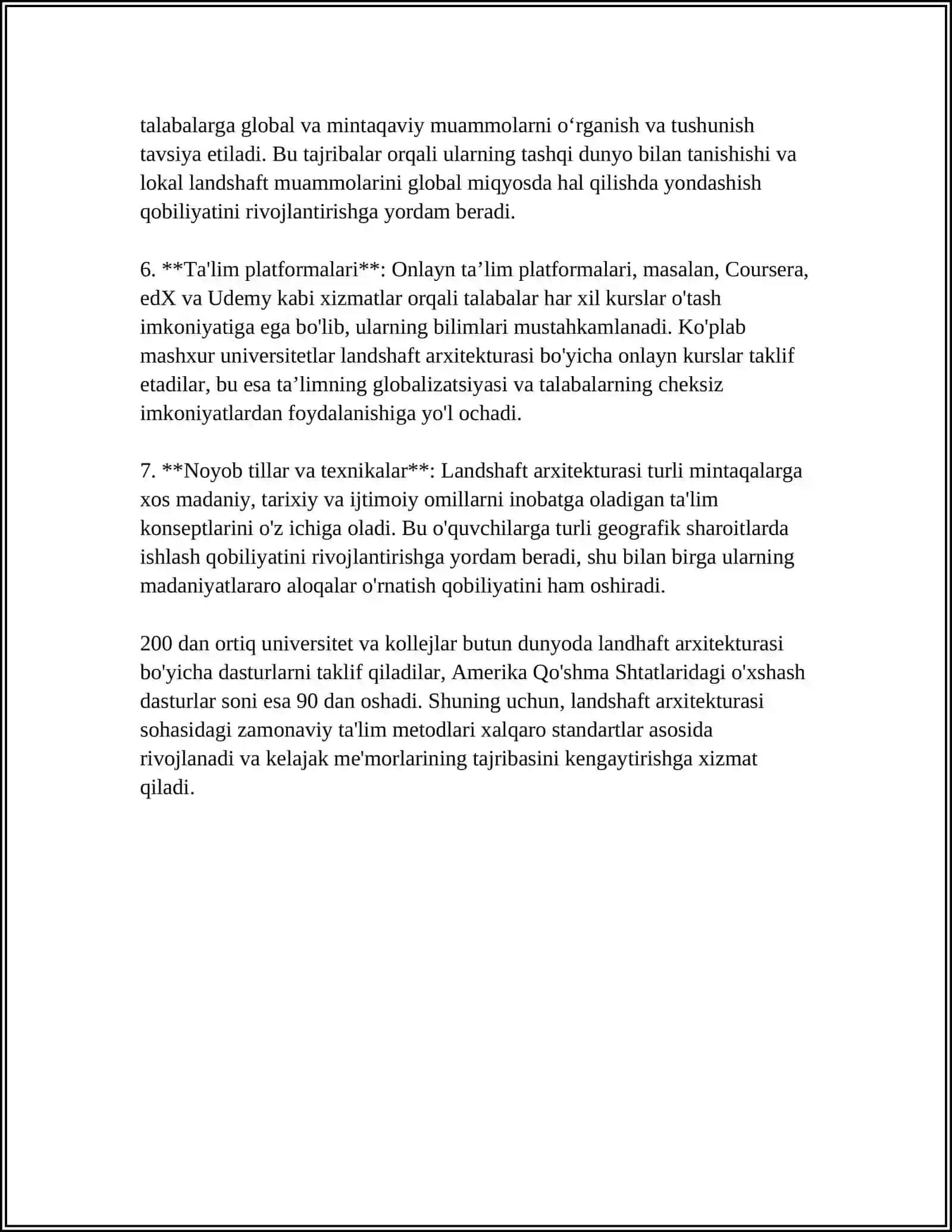 LANDSHAFT YO'NALISHIDAGI YETAKCHI ILMIY MAKTABLAR 4