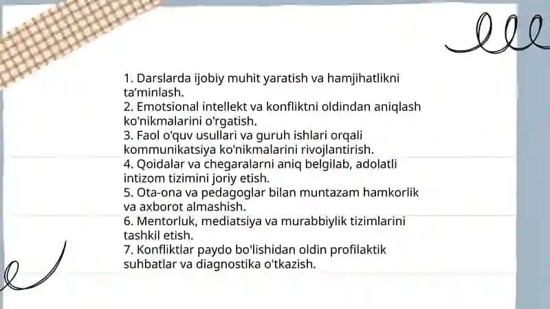 Konfliktda pedagogik usullarini ishlab chiqish va amalga oshirish 4