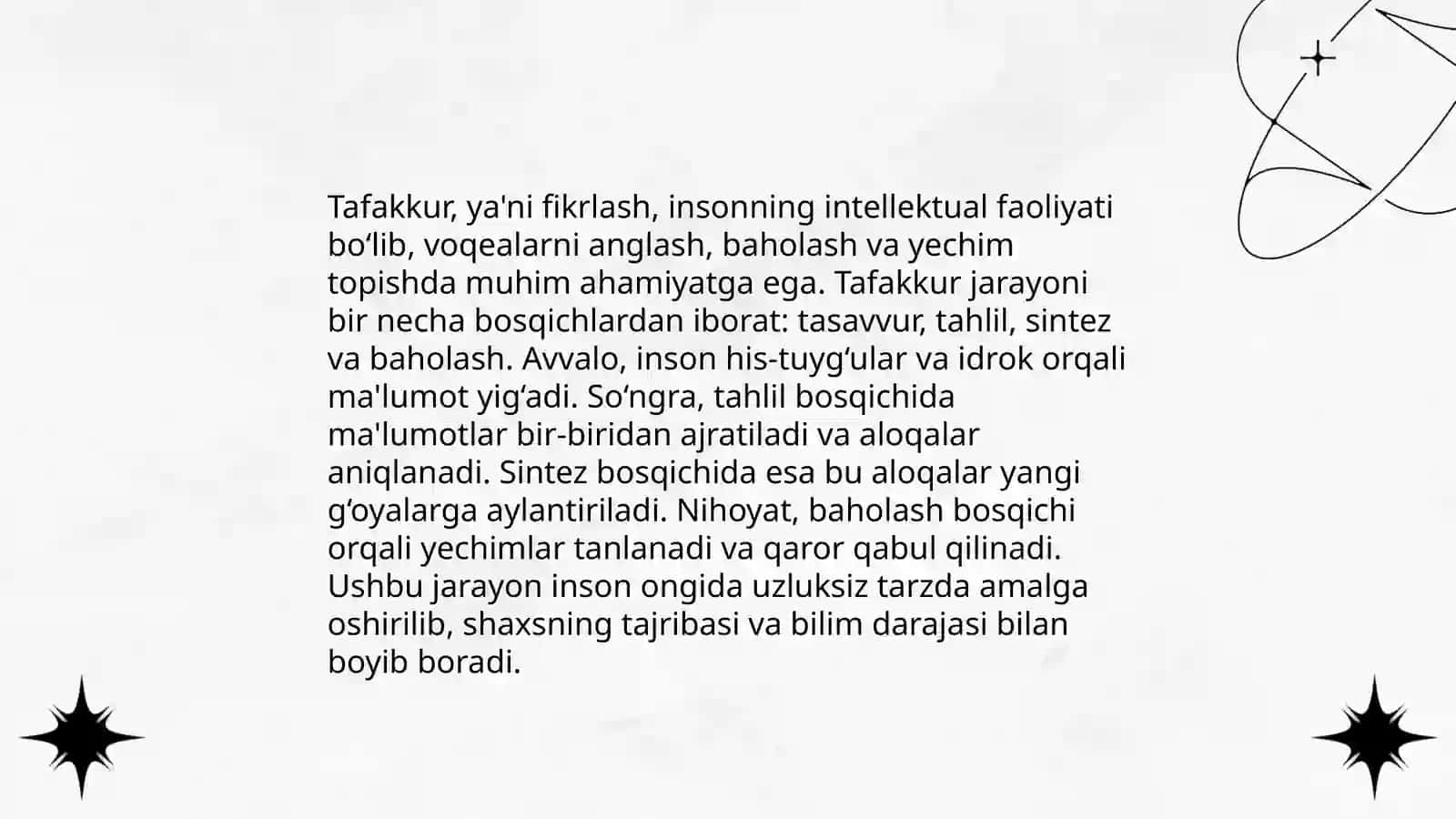 Tafakkur haqida umumiy tushuncha 4