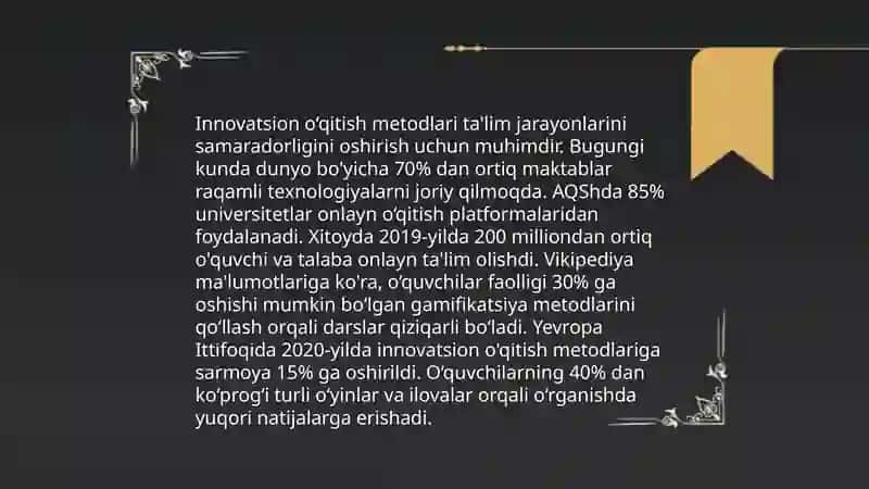 Chet tilini o'qitish metodikasining prinsipi va metodlari 4