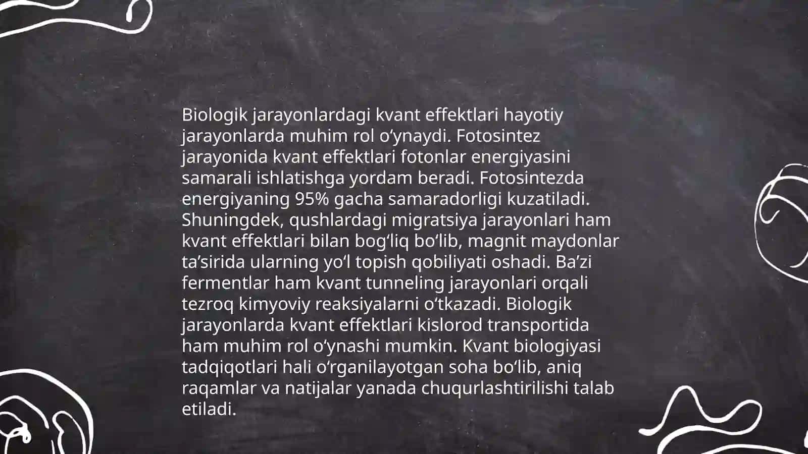 Kvant biokimyosi 4