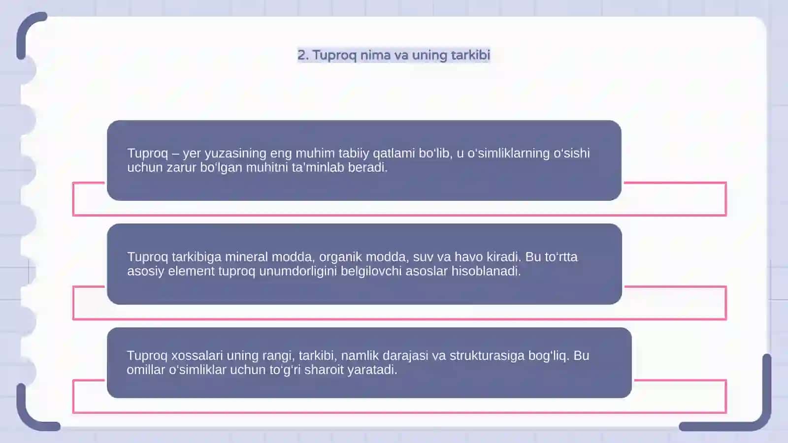 Dunyo tuproqlari va ularning xossalarini oʻrganish 4