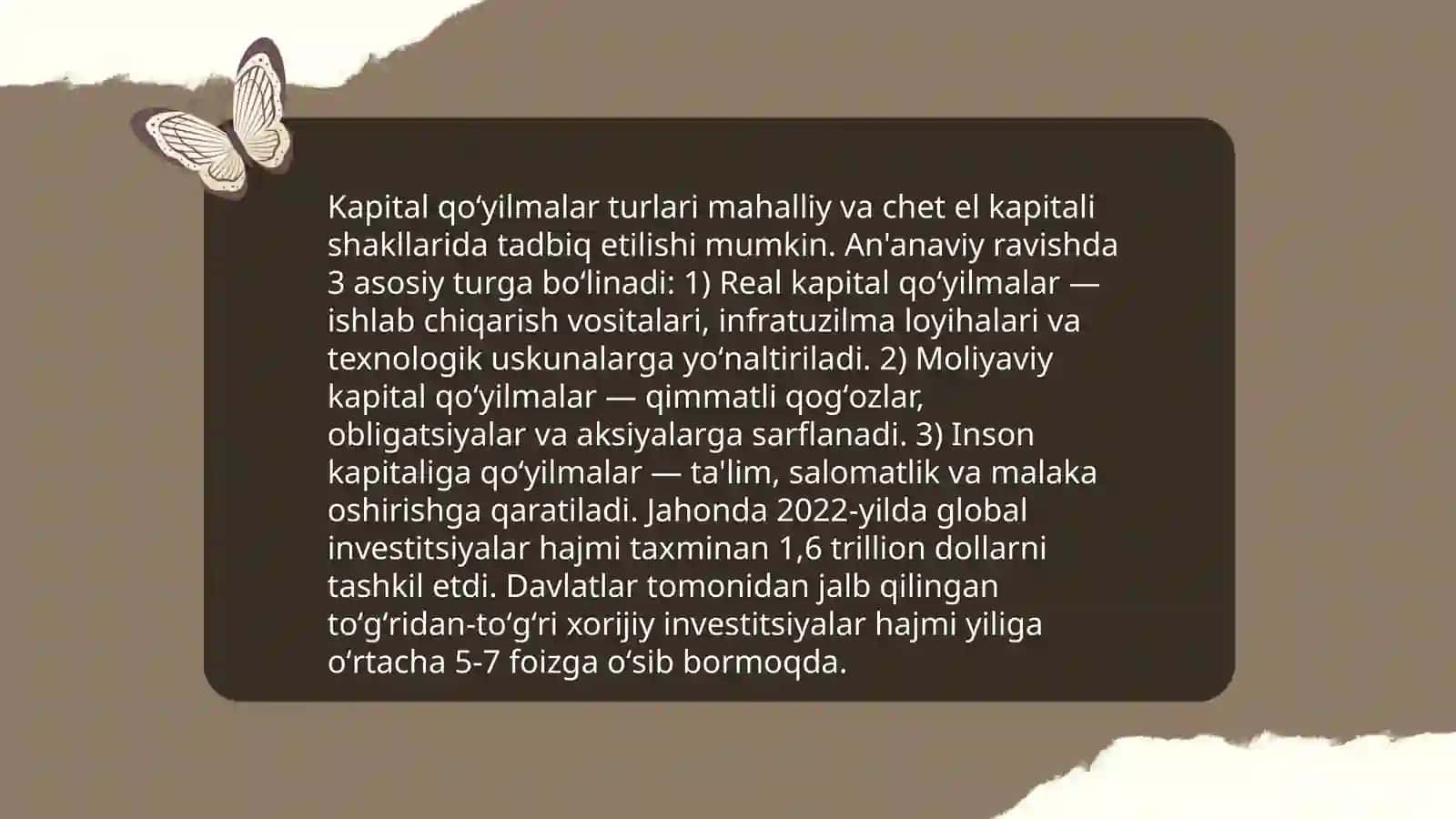 Kapital qoʻyilmalar va kapital bozori 4
