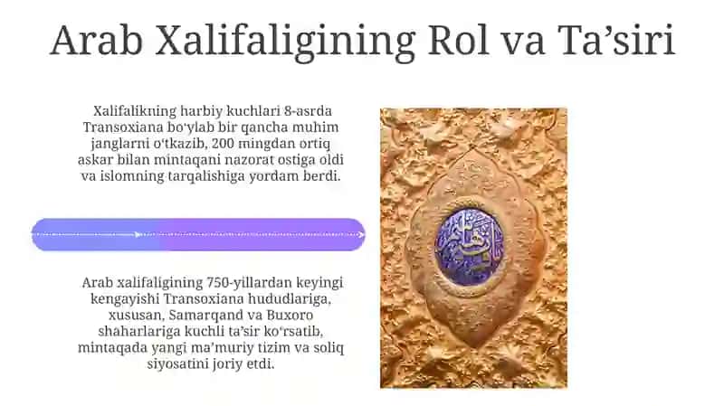 Transoksiyanada Islom dinining tarqalishi 4