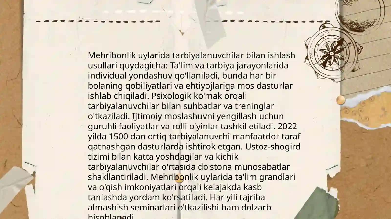 Mehribonlik uylaridagi ijtimoiy pedagogik faoliyat 4