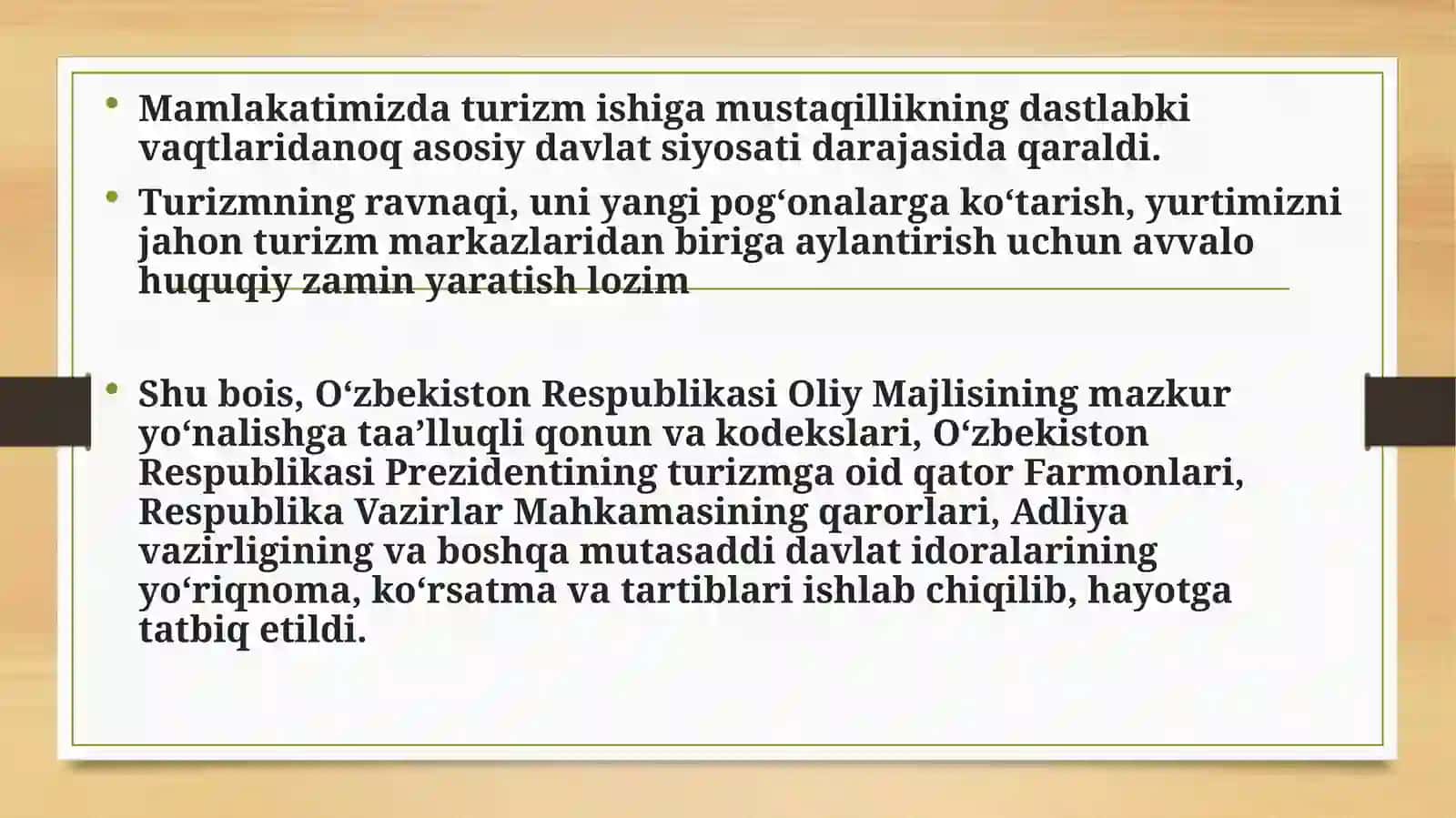TURISTIK KORXONALARNI SOLIQQA TORTISH 4