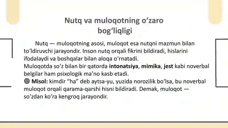 Nutqvamuloqotning psixologik jihatlari 4
