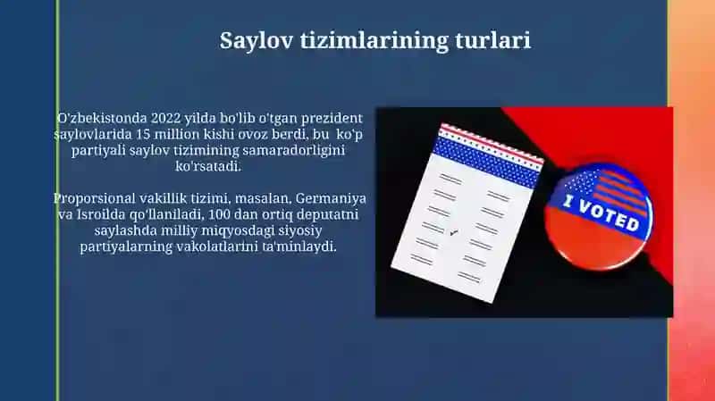 Saylov tizim tushunchasi 4