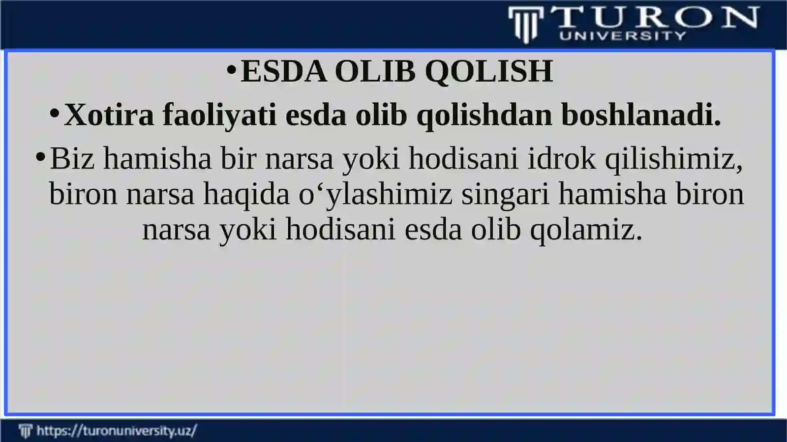 XOTIRA HAQIDA TUSHUNCHA 4