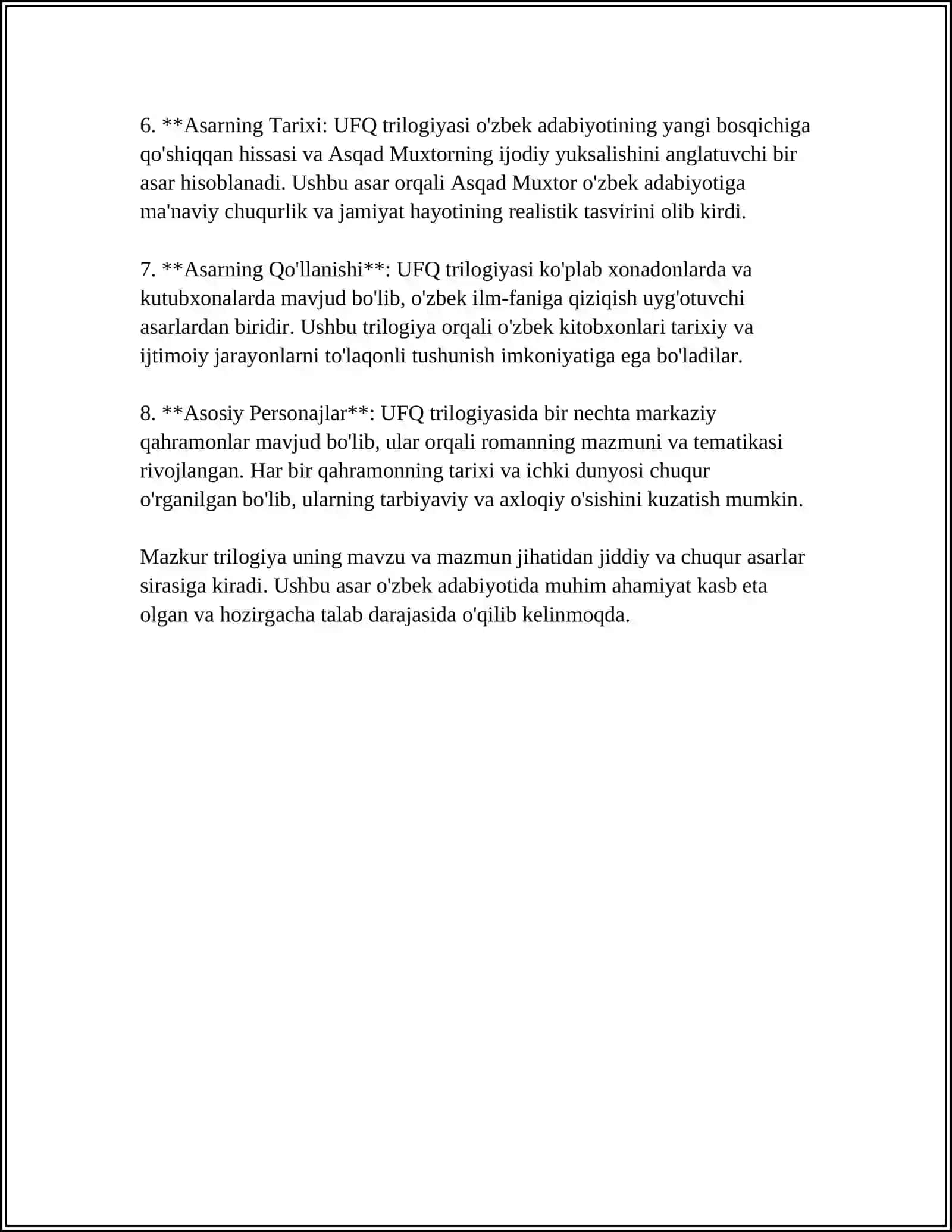 UFQ TRILOGIYASI TASNIFI 4