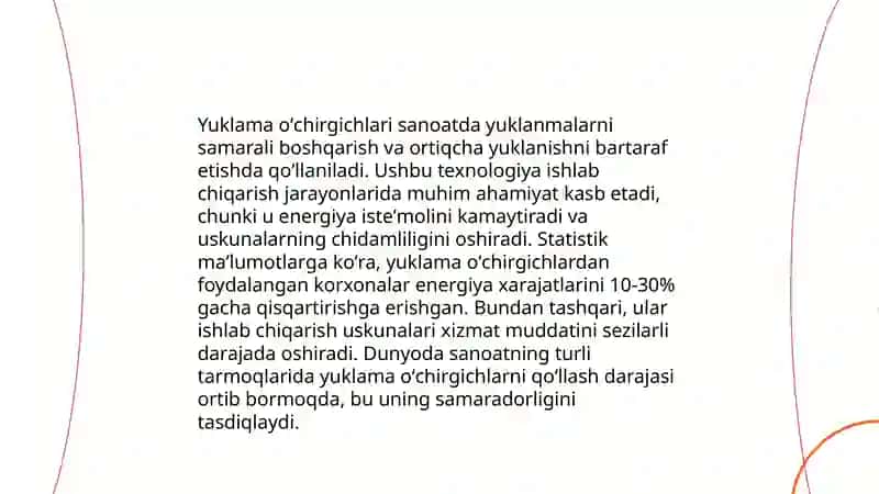 Yuklama oʻchirgichlarini ishlatilishi 4
