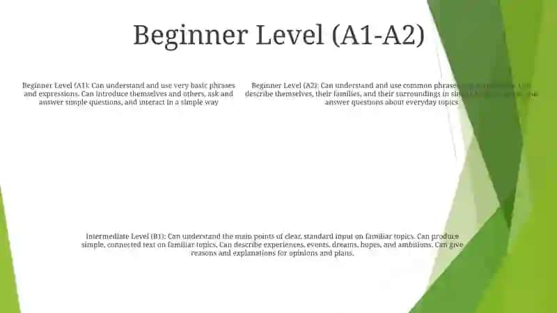 The Levels Of Language Proficiency 4