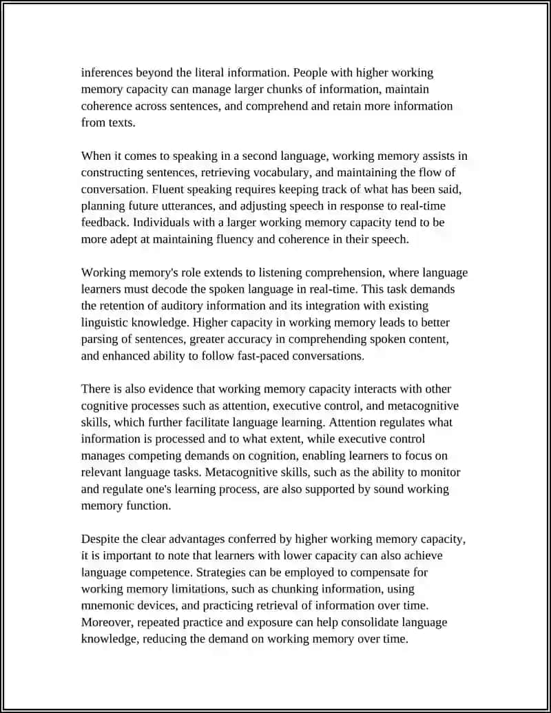 COGNITIVE FACTORS IN LANGUGAE LEARNING 4