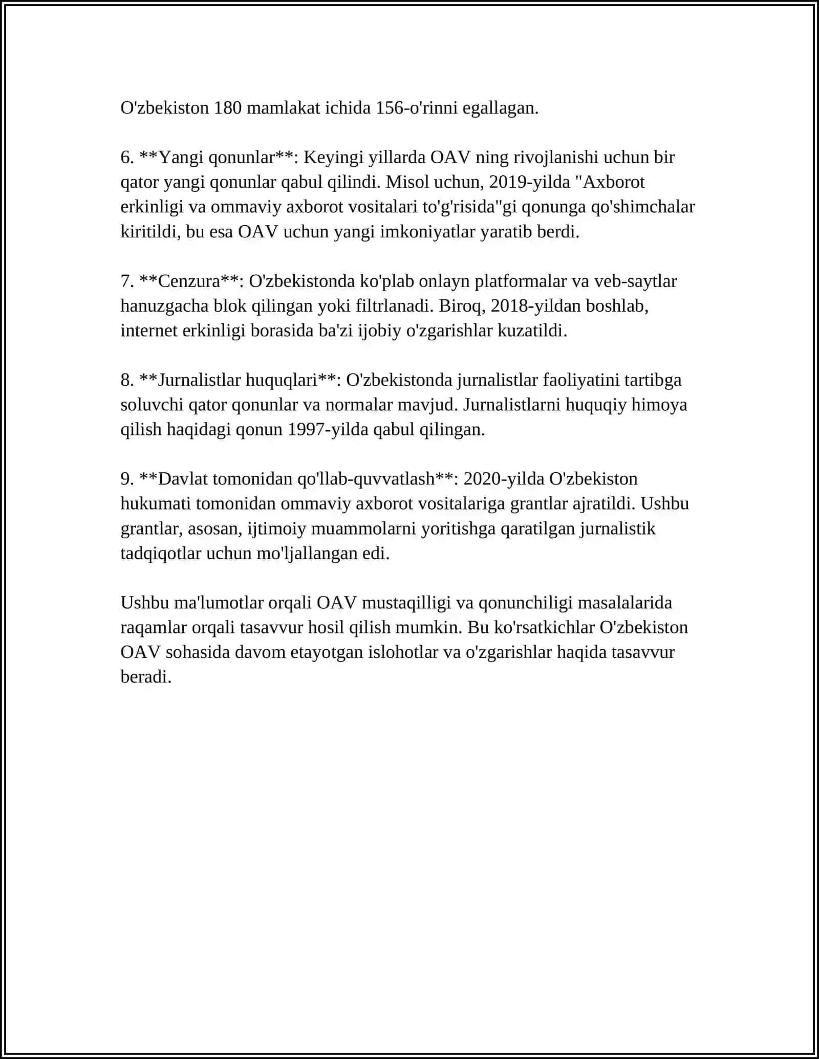 OAV ERKINLIGINI TA'MINLASH 4