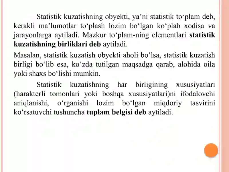 Statistik ma’lumotlarni to‘plash nazariyasi va amaliyoti 4