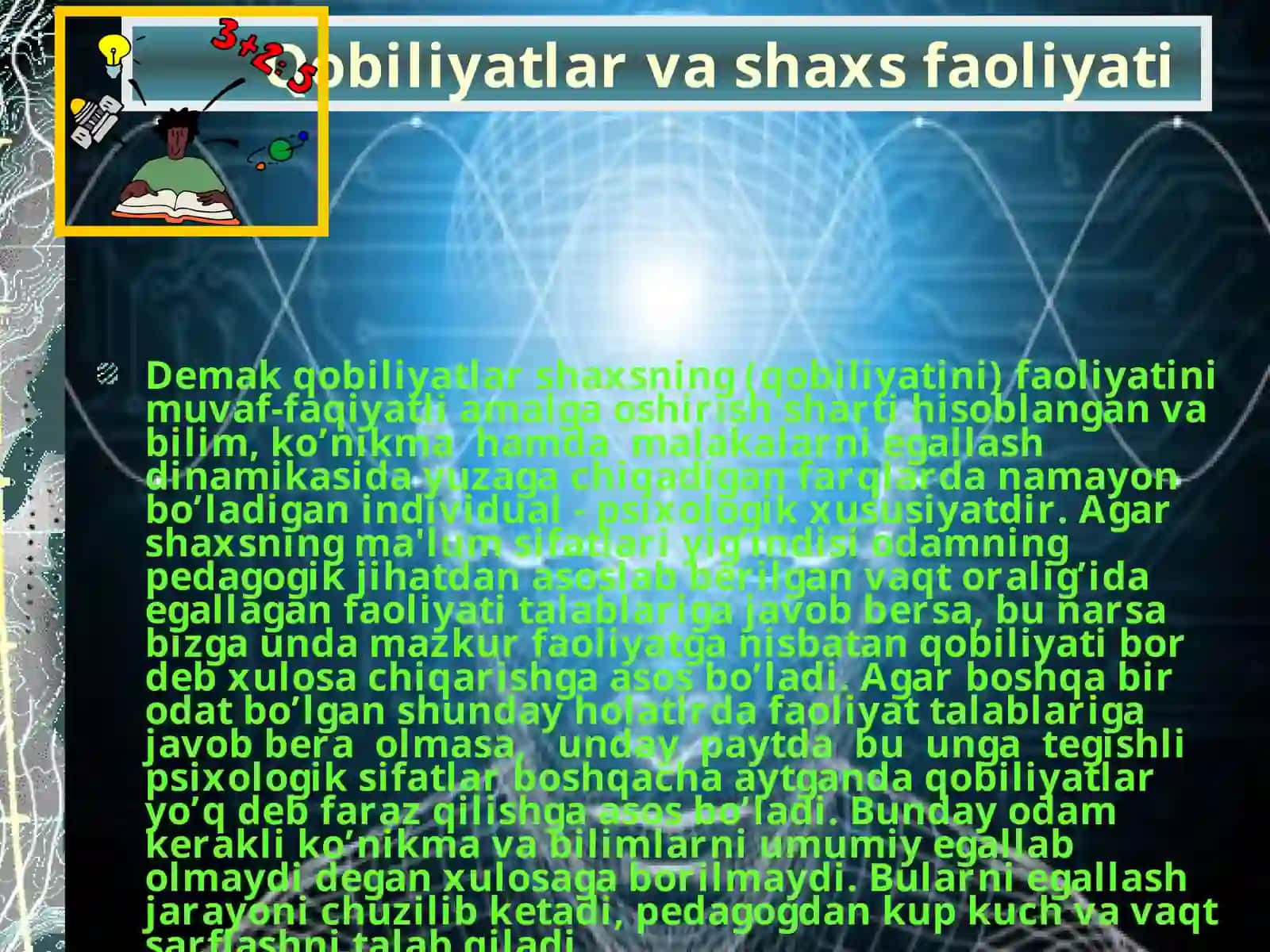 Odamning qobiliyati 4
