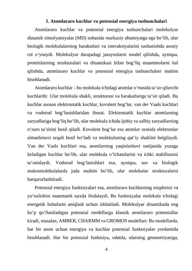 Molekulyar dinamik simulyatsiyalari 4