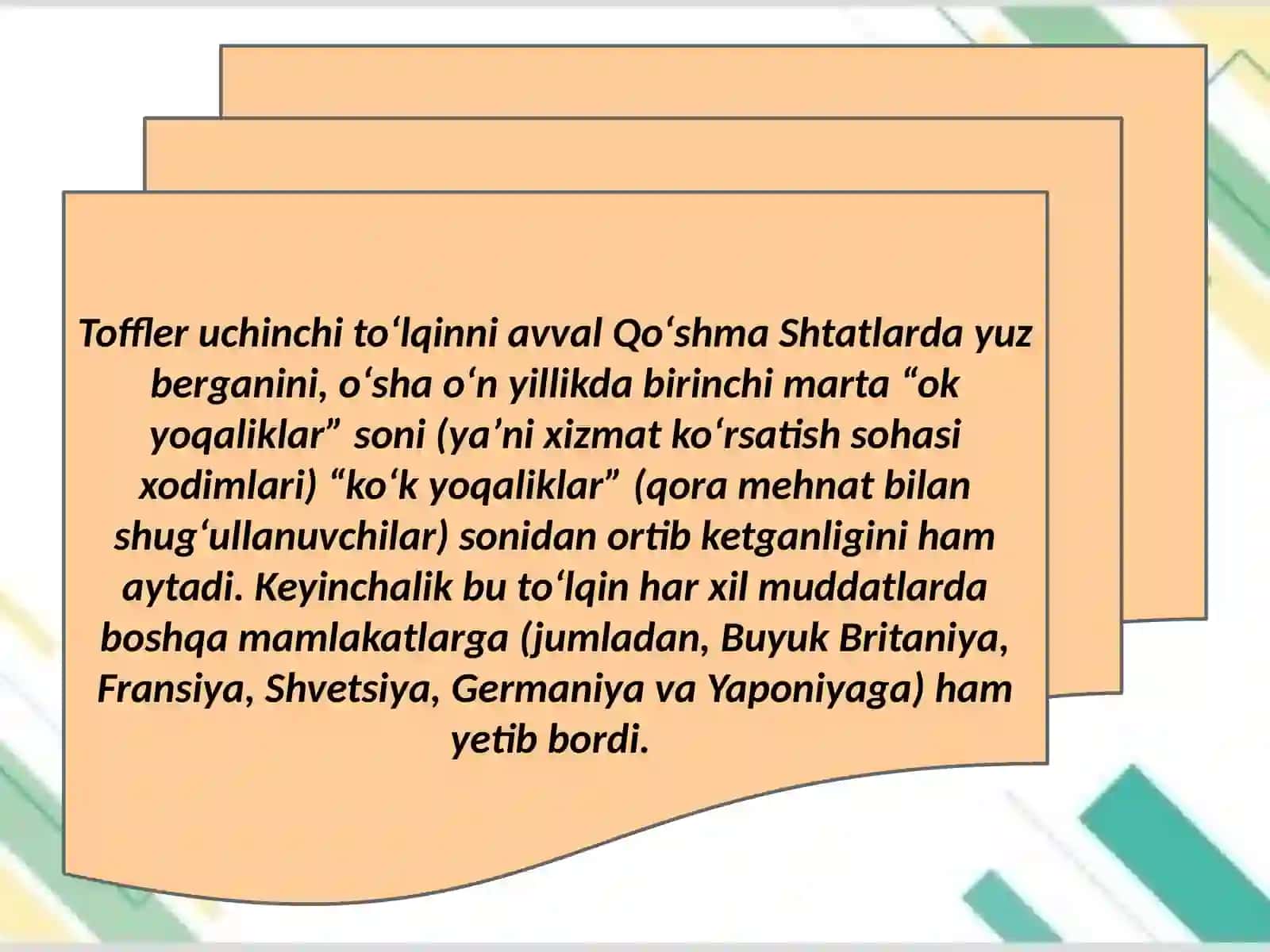 Uchinchi to‘lqin asari tahlili 4
